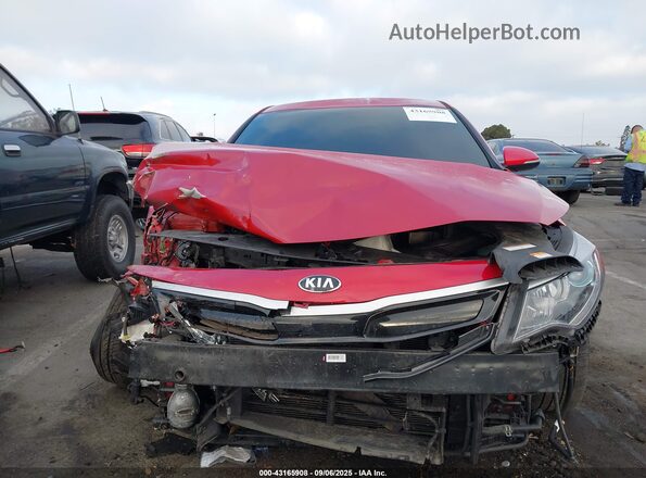 KNAGU4LEXH5011598 2017 KIA OPTIMA HYBRID Red Вид задньої частини салону