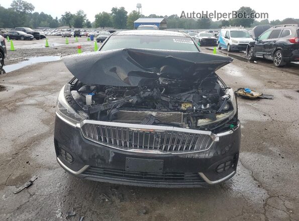 KNALC4J12H5088077 2017 KIA CADENZA Black Դիմացի տեսք