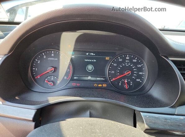 KNALC4J17H5060730 2017 KIA CADENZA Blue Instrument cluster view