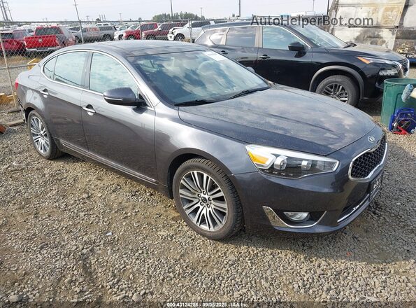 KNALN4D72G5212678 2016 KIA CADENZA Серый Передняя правая четверть