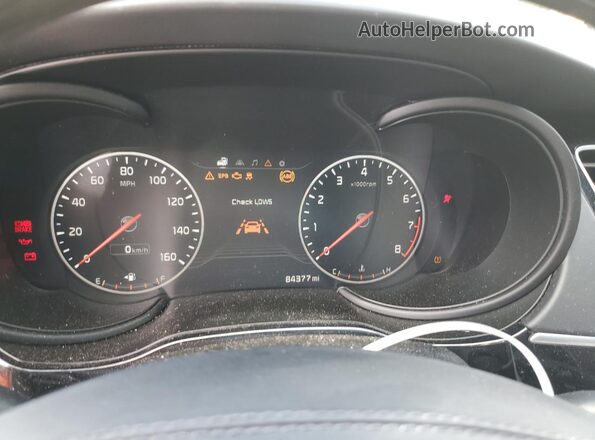 KNALW4D43H6035945 2017 KIA K900 White Սարքավորումների վահանակի տեսք