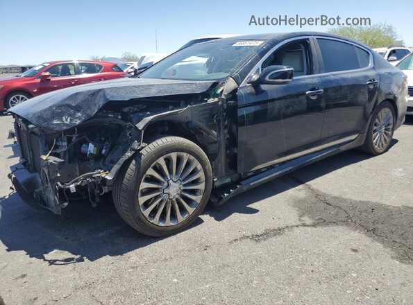 KNALW4D46H6036281 2017 KIA K900 Черный Передняя левая четверть
