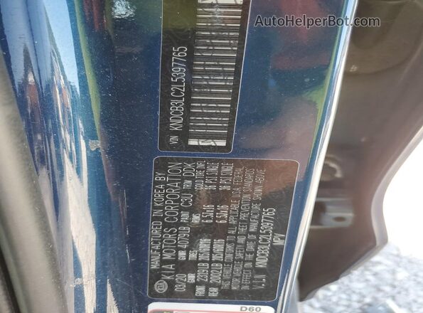 KNDCB3LC2L5397765 2020 KIA NIRO Blue Engine compartment view