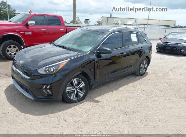 KNDCB3LC6M5468404 2021 KIA NIRO Черный Передняя левая четверть