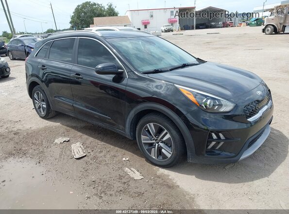 KNDCB3LC6M5468404 2021 KIA NIRO Черный Передняя правая четверть