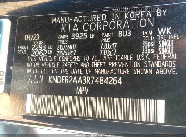 KNDER2AA3R7484264 2024 KIA SELTOS Blue Widok komory silnika