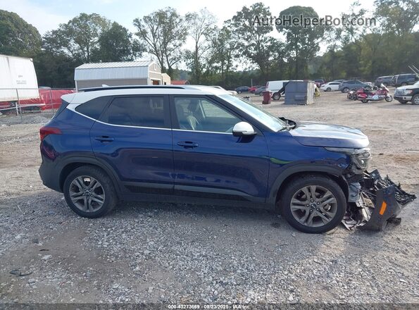 KNDEU2AA4M7204407 2021 KIA SELTOS Синий Вид задней части салона