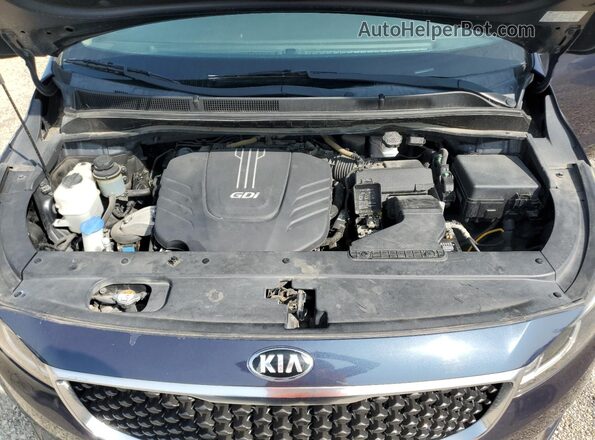 KNDMB5C10G6165857 2016 KIA SEDONA Gray Vista del compartimento del motor