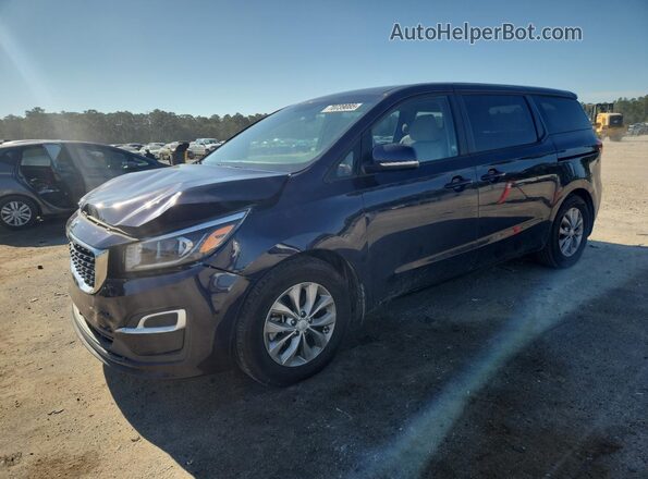 KNDMB5C11M6668258 2021 KIA SEDONA Blue Передня ліва чверть