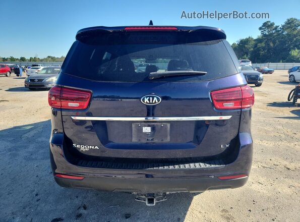 KNDMB5C11M6668258 2021 KIA SEDONA Blue Вид ззаду