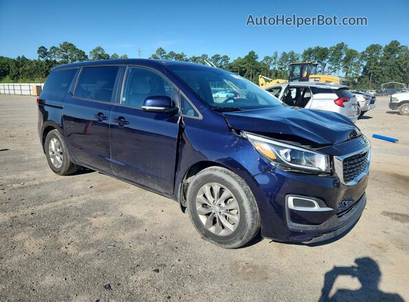 KNDMB5C11M6668258 2021 KIA SEDONA Blue Передня права чверть