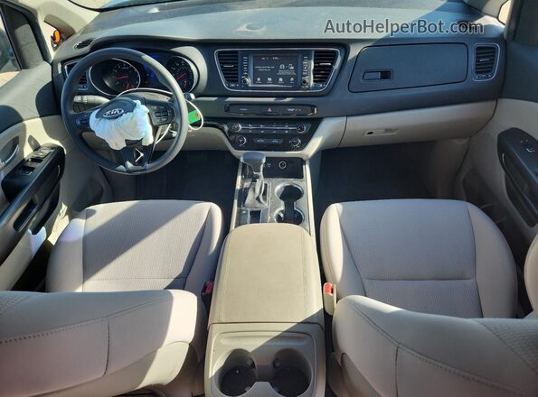 KNDMB5C11M6668258 2021 KIA SEDONA Blue Вид панелі приладів