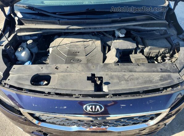 KNDMB5C11M6668258 2021 KIA SEDONA Blue Вид підкапотного простору