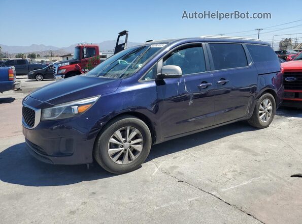 KNDMB5C12J6408401 2018 KIA SEDONA Синий Передняя левая четверть