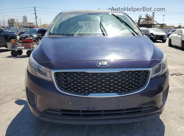KNDMB5C12J6408401 2018 KIA SEDONA Синий Вид спереди