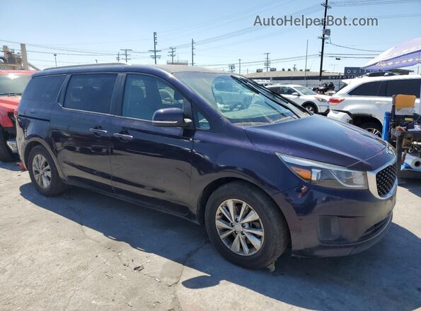 KNDMB5C12J6408401 2018 KIA SEDONA Синий Передняя правая четверть