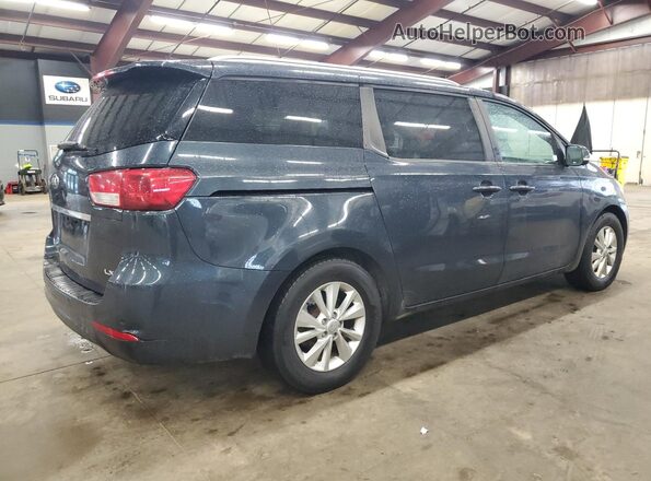 KNDMB5C13G6144369 2016 KIA SEDONA Blue Tył prawy
