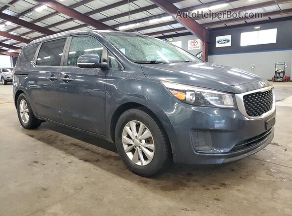 KNDMB5C13G6144369 2016 KIA SEDONA Blue Przód prawy