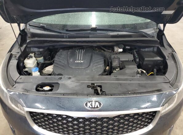 KNDMB5C13G6144369 2016 KIA SEDONA Blue Widok komory silnika