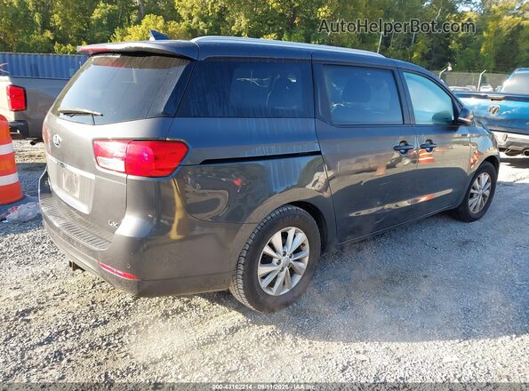 KNDMB5C15H6333090 2017 KIA SEDONA Black Tył prawy