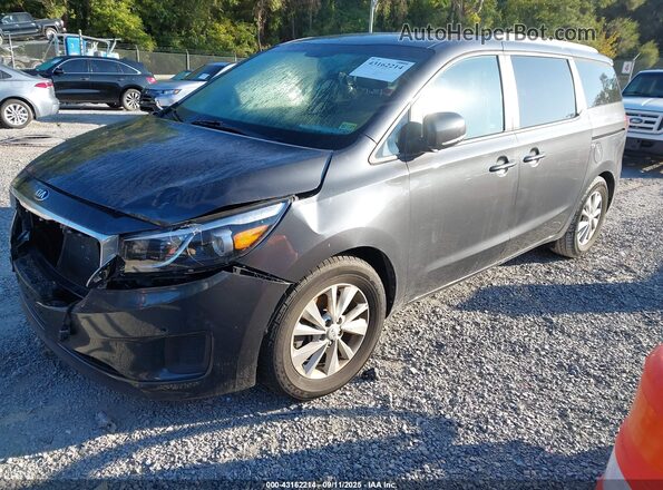 KNDMB5C15H6333090 2017 KIA SEDONA Black Przód lewy