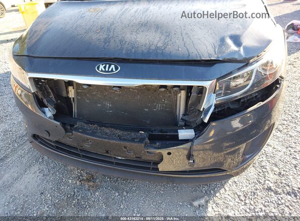 KNDMB5C15H6333090 2017 KIA SEDONA Black Widok z przodu