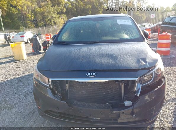 KNDMB5C15H6333090 2017 KIA SEDONA Black Widok zestawu wskaźników