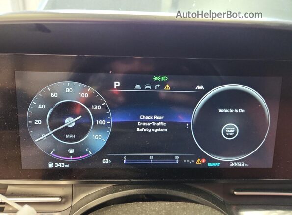 KNDNE5H34P6226133 2023 KIA CARNIVAL Turquoise Vista del cuadro de instrumentos