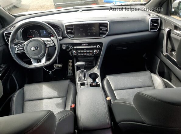 KNDP6CAC8M7917840 2021 KIA SPORTAGE Серебряный Вид панели приборов