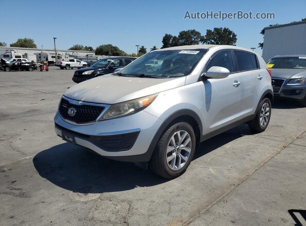 KNDPB3AC8G7805653 2016 KIA SPORTAGE Серебряный Передняя левая четверть