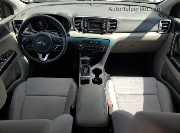 KNDPM3AC6J7422831 2018 KIA SPORTAGE Gray Առջևի վահանակի տեսք