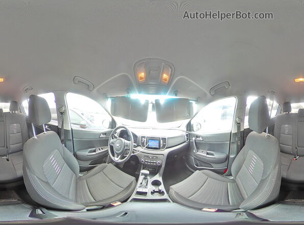 KNDPM3AC8J7310449 2018 KIA SPORTAGE Синий Панорамный вид салона 360°