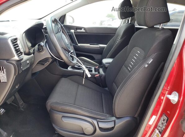 KNDPM3AC8J7463543 2018 KIA SPORTAGE Red Widok wnętrza z przodu