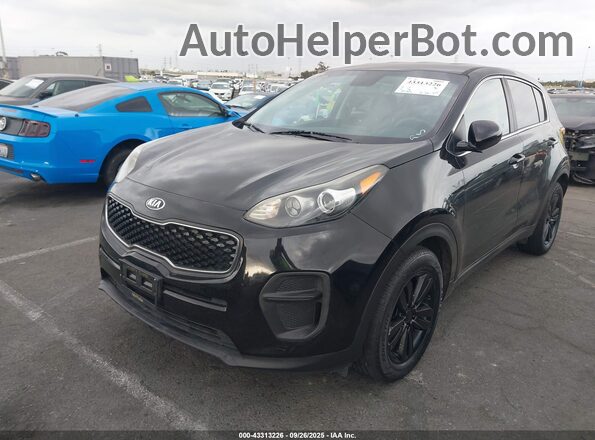 KNDPM3AC8K7566513 2019 KIA SPORTAGE Black Widok z przodu