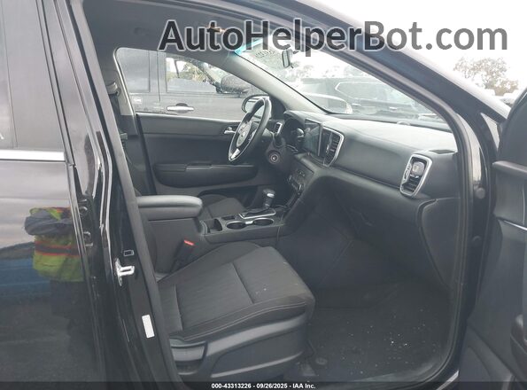 KNDPM3AC8K7566513 2019 KIA SPORTAGE Black Widok wnętrza z przodu