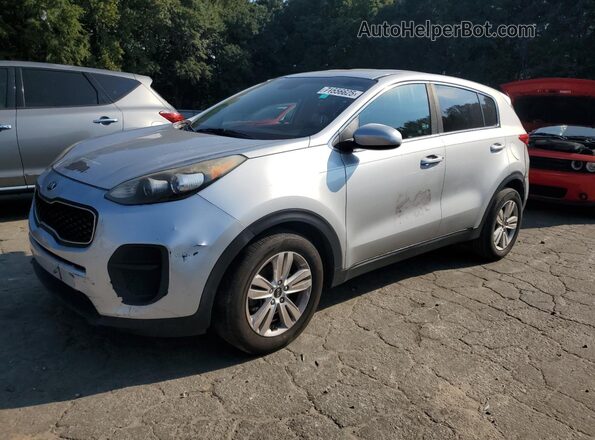KNDPM3AC9J7447657 2018 KIA SPORTAGE Серебряный Передняя левая четверть