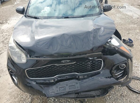 KNDPMCAC0J7459826 2018 KIA SPORTAGE Black Widok komory silnika