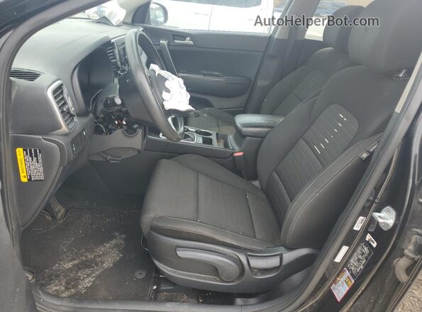 KNDPMCAC0J7459826 2018 KIA SPORTAGE Black Widok wnętrza z przodu