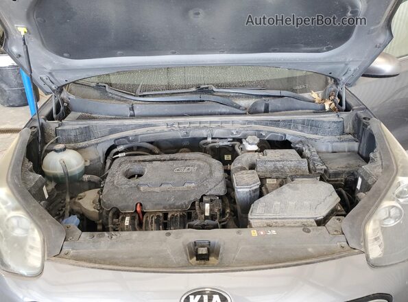 KNDPMCAC7J7448743 2018 KIA SPORTAGE Gray Widok komory silnika