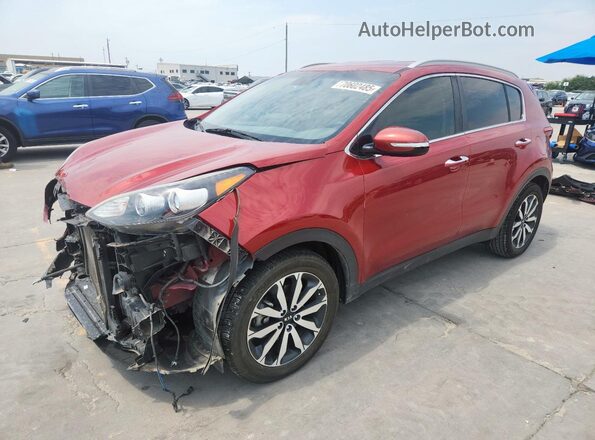 KNDPN3AC3J7413114 2018 KIA SPORTAGE Maroon Передня ліва чверть