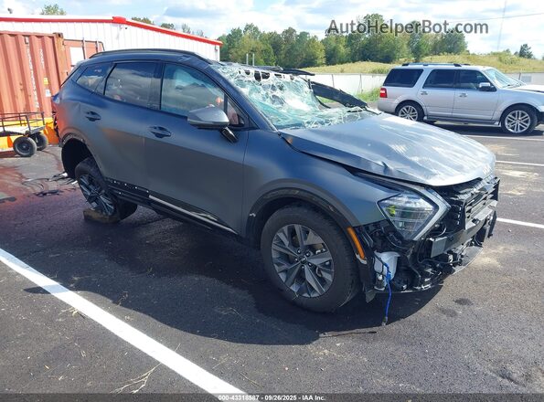 KNDPXCDG9S7259924 2025 KIA SPORTAGE HYBRID Серый Передняя правая четверть