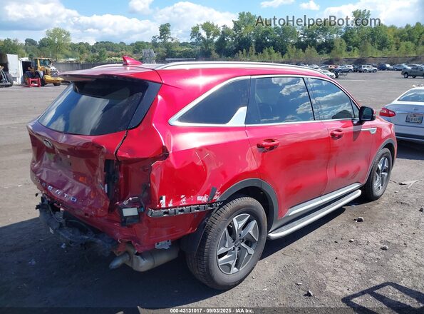 KNDRH4LG0M5024470 2021 KIA SORENTO HYBRID Красный Задняя правая четверть