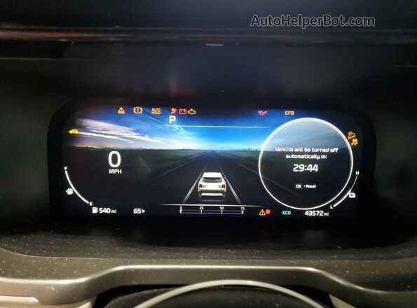 KNDRKDLG2P5148200 2023 KIA SORENTO Синий Вид щитка приборов
