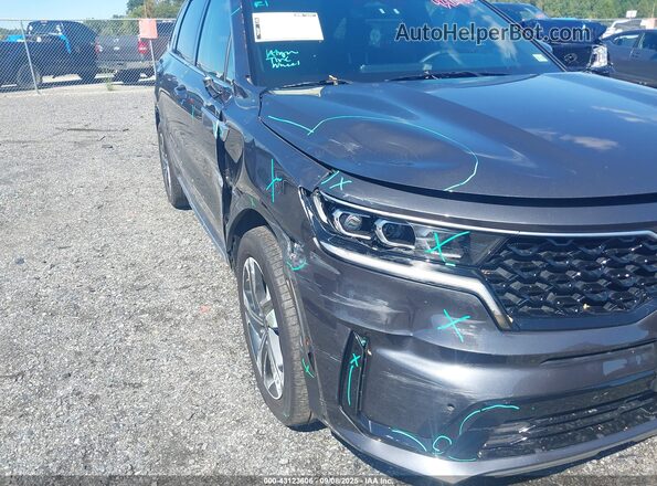 KNDRKDLG7P5218449 2023 KIA SORENTO HYBRID Black Widok z przodu