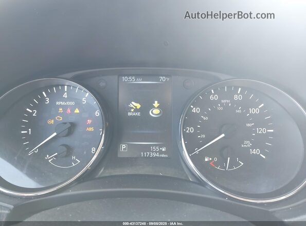 KNMAT2MT0HP552726 2017 NISSAN ROGUE Зеленый Вид задних сидений