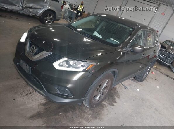 KNMAT2MV9GP666823 2016 NISSAN ROGUE Green Vista tres cuartos delantera izquierda