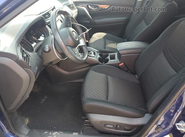 KNMAT2MV9JP544874 2018 NISSAN ROGUE Blue წინა სალონის ხედი