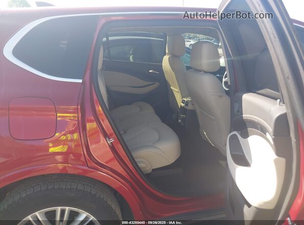 LRBFXBSAXJD007344 2018 BUICK ENVISION Red Widok naklejki z numerem VIN