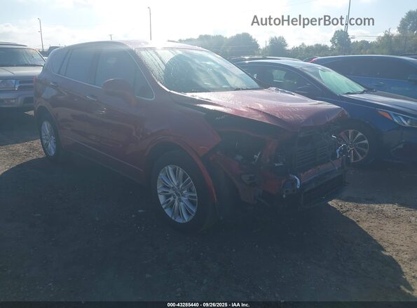 LRBFXBSAXJD007344 2018 BUICK ENVISION Red Przód prawy