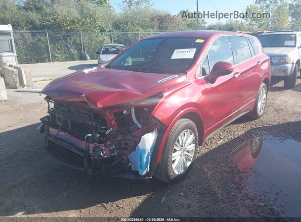 LRBFXBSAXJD007344 2018 BUICK ENVISION Red Przód lewy